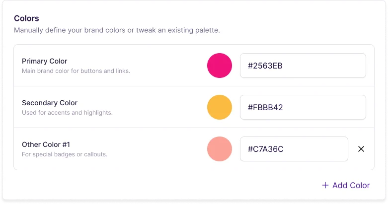 Colour Palette & Usage Rules